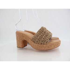 Vince Nicki Croche Women's Shoes Platform Mule Cork Chunky Size 9.5 Sandal Slide